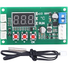 Fan Temperature Control Governor Digital 4 Wire PWM Driver Module Motor Controller Support for EBM EC 5A DC12‑48V