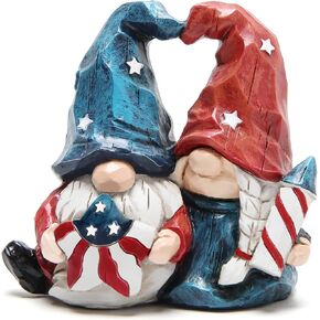 Hodao Patriotic Decorations Summer Home Decor Gnome Decorations for Home Memorial Day Decorations 4 of July Decor