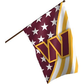 FOCO Washington Commanders NFL Americana Vertical Flag