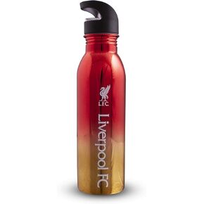 Liverpool F.C. 700ml Stainless Steel UV Coated Sports Bottle, Red/Gold