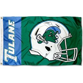 College Flags & Banners Co. Tulane Green Wave Football Helmet Flag