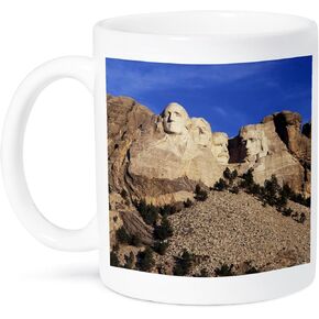 3dRose Mt Rushmore National Memorial, South Dakota, USA Mug, 11 oz, Ceramic