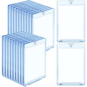 20 قطعة من حاملات البطاقات المغناطيسية، حافظة بطاقات تجارية مغناطيسية شفافة 35 بت، حامل بطاقات من الأكريليك الصلب، واقي بطاقة لبطاقة الألعاب الرياضية، مناسب للبطاقة القياسية in Kuwait