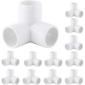 3 Way Tee PVC Fittings, 3/4-inch PVC Furniture Grade Fittings, Tent PVC Connectors and Greenhouse Pipe Fittings(12 packs) in Saudi Arabia