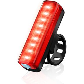 Bike Tail Light, 40 Hours Long Runtime, USB Rechargeable, Ultra Bright LED Bicycle Rear Light, 5 Light Modes, IPX5 Waterproof Taillight for Night Riding