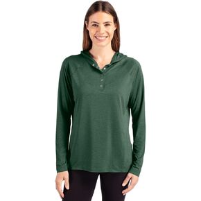 Cutter & Buck Coastline Epic Comfort Eco Recycled Womens Hooded Shirt
