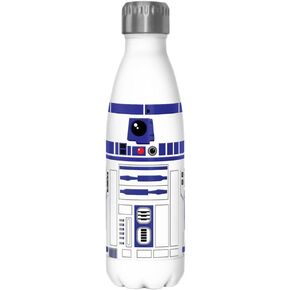Star Wars Simpler R2 Costume 17 oz Stainless Steel Water Bottle, 17 Ounce, Multicolored