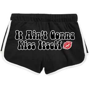 Wild Bobby I Heart Daddy Women's Cotton Athletic Booty Shorts