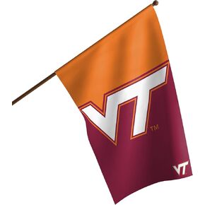 FOCO NCAA Virginia Tech Hokies Unisex Double Sided 40' x 28' Team Logo Vertical Flag, Vertical 40' x 28', One Size