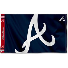 WinCraft Atlanta Braves Printed Header Flag 3x5 Banner