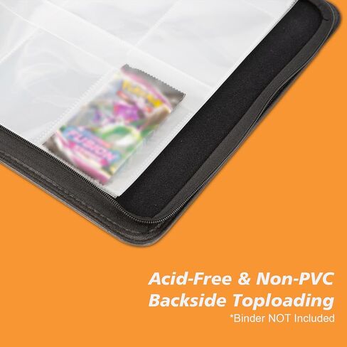 حافظة معززة، صفحة حماية مكونة من 6 جيوب متوافقة مع 3 حلقات، تناسب الحجم القياسي للرياضات MTG TCG Booster Packs Display Storage in Kuwait