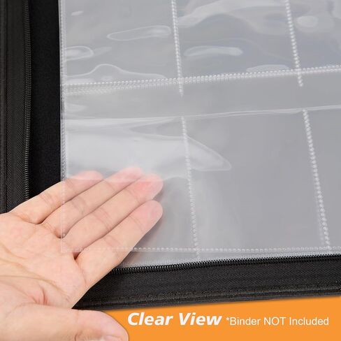 حافظة معززة، صفحة حماية مكونة من 6 جيوب متوافقة مع 3 حلقات، تناسب الحجم القياسي للرياضات MTG TCG Booster Packs Display Storage in Kuwait