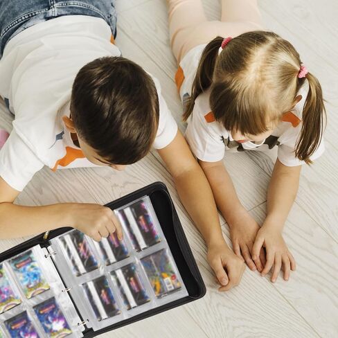 حافظة معززة، صفحة حماية مكونة من 6 جيوب متوافقة مع 3 حلقات، تناسب الحجم القياسي للرياضات MTG TCG Booster Packs Display Storage in Kuwait