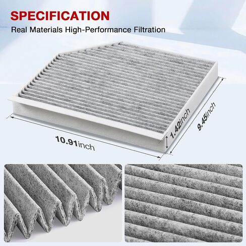 VEPAGOO CP182 CF11182 Cabin Air Filter includes Activated Carbon for Honda, Civic, Clarity, CR-V, CR-Z, Fit, HR-V, Insight, Odyssey, Acura, Integra, MDX, RDX, TLX Air Conditioner Filter in Saudi Arabia