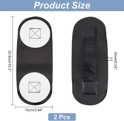 AHADERMAKER 2 pcs Strap Handle Patches PVC Strap Armrest for Inflatable Boat, Raft, Dinghy, Kayak, Canoe, Surfboard, Paddleboard, Paddle Board Strap Patch Grab Handle in Saudi Arabia