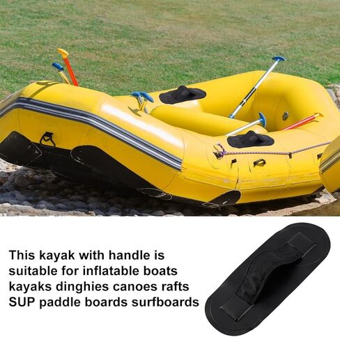 AHADERMAKER 2 pcs Strap Handle Patches PVC Strap Armrest for Inflatable Boat, Raft, Dinghy, Kayak, Canoe, Surfboard, Paddleboard, Paddle Board Strap Patch Grab Handle in Saudi Arabia