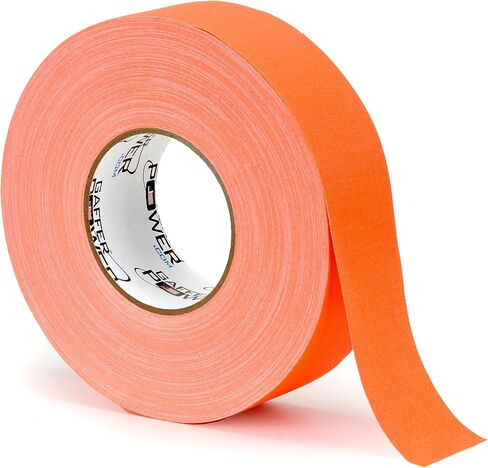 Gaffer Power Sports Grip Tape | Pickleball Line Marking | Wrestling Mat Tape | Floor Tape | Lacrosse High Visibility Fluorescent Orange | USA Made Quality | 2 Inch x 75 Yds in Kuwait