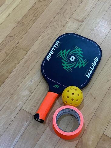 Gaffer Power Sports Grip Tape | Pickleball Line Marking | Wrestling Mat Tape | Floor Tape | Lacrosse High Visibility Fluorescent Orange | USA Made Quality | 2 Inch x 75 Yds in Kuwait