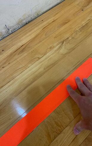 Gaffer Power Sports Grip Tape | Pickleball Line Marking | Wrestling Mat Tape | Floor Tape | Lacrosse High Visibility Fluorescent Orange | USA Made Quality | 2 Inch x 75 Yds in Kuwait