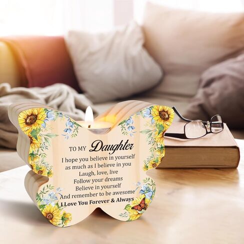 Daughter Birthday Gifts, Daughter Gifts from Mom, Gifts for Daughter, Birthday Gifts for Daughter Adult, Bonus Daughter Gifts, Daughter Gifts from Dad, Candle Holder in Saudi Arabia