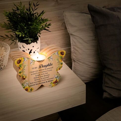 Daughter Birthday Gifts, Daughter Gifts from Mom, Gifts for Daughter, Birthday Gifts for Daughter Adult, Bonus Daughter Gifts, Daughter Gifts from Dad, Candle Holder in Saudi Arabia