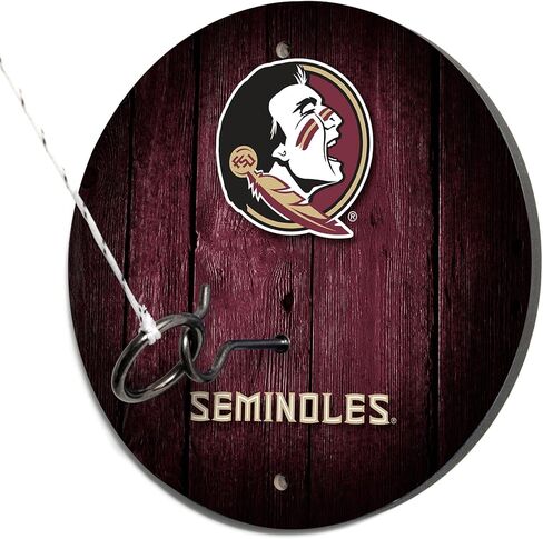 Wild Sports Solid Wood College Hook & Ring Toss Set with Direct Print HD Team Graphics – Easy Hang Hook and Ring Toss Target – Great Gift for Any NCAA Fan! in Kuwait