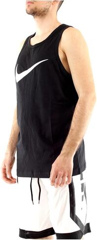 Nike Sportswear Men's Graphic Tank Top Sleeveless (Medium, Black/White Swoosh) in Saudi Arabia