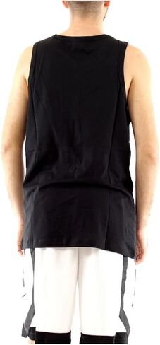 Nike Sportswear Men's Graphic Tank Top Sleeveless (Medium, Black/White Swoosh) in Saudi Arabia