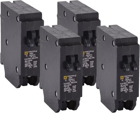 Square D من شنايدر إلكتريك HOMT1520CP Square D Homeline، قاطع دائرة ترادفية أحادي القطب، عدد 1 (عبوة من 1)، أسود in Saudi Arabia