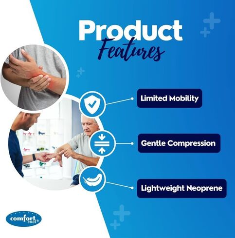 Comfort Cool Thumb CMC Restriction Splint. Patented Thumb Brace Provides Support and Compression. Helps with Arthritis, Tendinitis, Surgery, Dislocations, Sprains, Repetitive Use. in Saudi Arabia