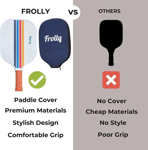 Pickleball Paddle - Fiberglass Honeycomb Core - Single Pickle Ball Racket - USAPA Standards - Indoor Outdoor Pickleball Paddle for Adults - Includes Paddle Cover in Saudi Arabia