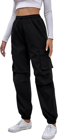 SOLY HUX Women's Drawstring High Waist Joggers Casual Outdoor Hiking Cargo Pants in Saudi Arabia