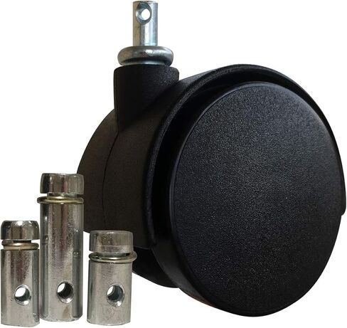 Shepherd Hardware 8748 2-Inch Thermoplastic Twin Wheel Caster, 75-lb Load Capacity, 5-Pack, Grey in Saudi Arabia