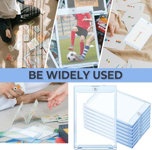 20 قطعة من حاملات البطاقات المغناطيسية، حافظة بطاقات تجارية مغناطيسية شفافة 35 بت، حامل بطاقات من الأكريليك الصلب، واقي بطاقة لبطاقة الألعاب الرياضية، مناسب للبطاقة القياسية in Kuwait