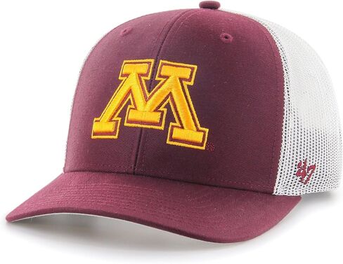 قبعة '47 Minnesota Golden Gophers للرجال والنساء لسائقي الشاحنات قابلة للتعديل بلون كستنائي داكن مع شعار ذهبي in Saudi Arabia
