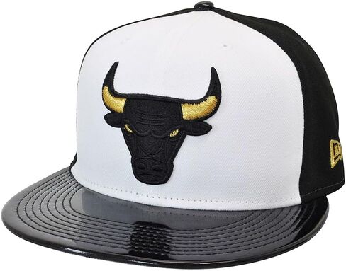 New Era Chicago Bulls 9FIFTY 6X NBA Finals Champions Retro Hook 11 Gratitude Snapback Cap, Hat, Black White Gold in Saudi Arabia
