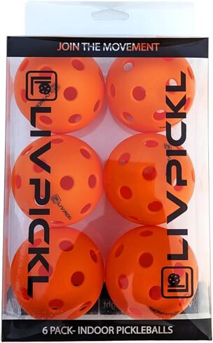 Pickleballs | 26 Holes | Indoor | Soft Court | High Visibility and Good Balance | Official Size & Weight - Durable - Consistent Bounce in Saudi Arabia