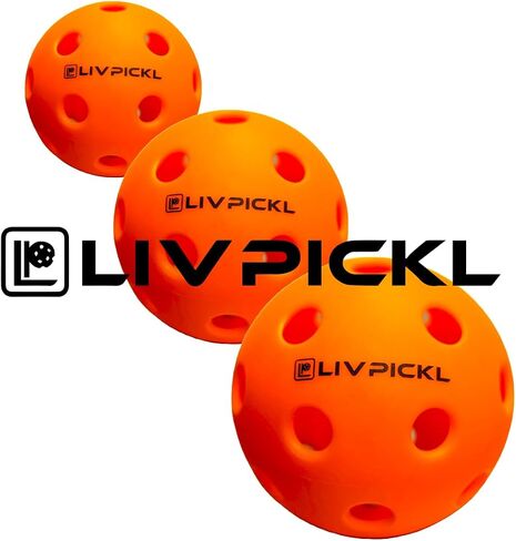 Pickleballs | 26 Holes | Indoor | Soft Court | High Visibility and Good Balance | Official Size & Weight - Durable - Consistent Bounce in Saudi Arabia
