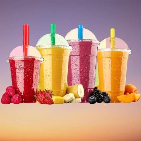 Netko Plastic Cups with Dome Lids 50 Sets Of 16 OZ Cups with Lids in Saudi Arabia