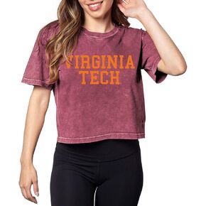 chicka-d Women's Standard Short 'N Sweet Tee, Merlot, Large