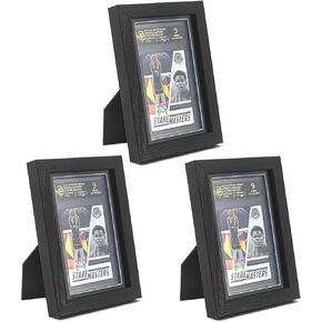 PSA Graded Card Display Frame, Wall Mount Baseball Trading Card Display Case ONLY fit for PSA Graded Cards, Display for Basketball Football Hockey Pokemon MTG Yugioh Cards 3 PSA
