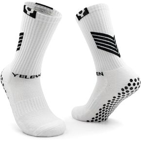 Grip Socks Soccer Men & Women Pilates Yoga Barre Non Slip Hospital Socks Athletic Sports Grippy Slipper Socks for Football Basketball Hockey 2 Pairs