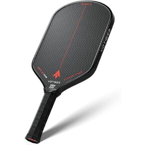 Yotiger Carbon Pickleball Paddle | USAPA Approved | 3K T700 Carbon Fiber Surface with High Spin | 16mm Polypropylene Honeycomb Core | Aerodynamic Curvature | Elongated Handle | Includes Paddle Cover