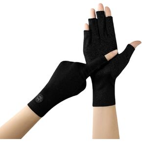 Summer Cotton Sun Gloves for Women UPF 50+UV Protection Gloves Touch Screen Half Finger Cycling Driving Gloves