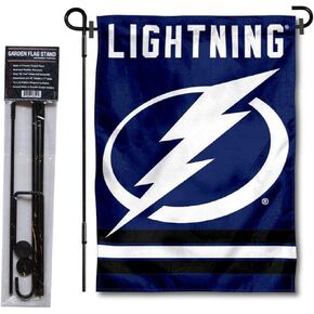 WinCraft Tampa Bay Lightning Garden Flag with Pole Stand Holder
