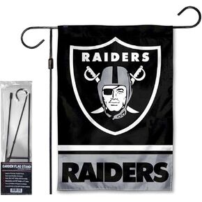 WinCraft Raiders Garden Flag and Stand Pole Holder Mount