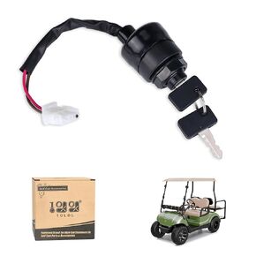 Ignition Key Switch Fits for Yamaha Golf Cart Gas Electric G11 G16 G20 G21 G22 1996-2004 OEM JN8-82510-09