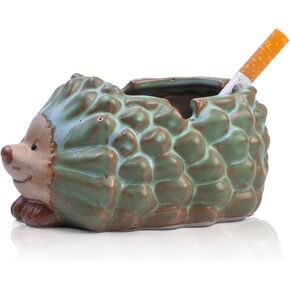 Ash Tray for Cigarettes,Indoor/Outdoor Ashtray for Patio、Home、Office Decor, Ceramic Ashtrays for Cigarettes With Tortoise, Cool Home Ashtrays Turtle Ashtray