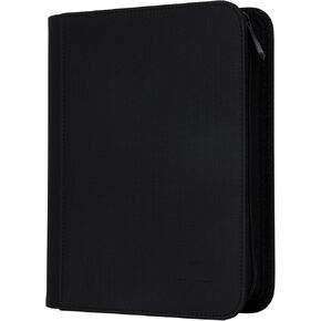 Rayvol Premium 4 Pocket Card Binder, Fits 368 Trading Cards Ringless Trading Card Album Side Loading Pockets with ZIp for TCG