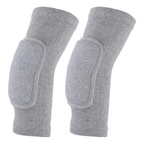 Volleyball Elbow Pads, Compression Elbow Pads Breathable Elbow Wraps with Thick Sponge Arm Brace Support Fitness Arm Knee Protector Band for Women Men Girls Boys Sports, Pack of 2(Black)